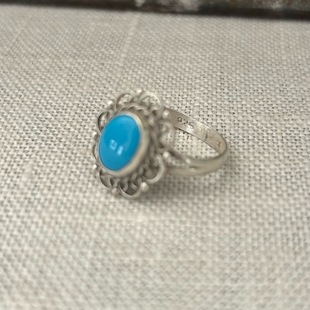 Sterling Turquoise Ring - Picture 4 of 5